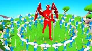 ANGELS VS DEMON In Totally Accurate Battle Simulator [upl. by Aniluj231]