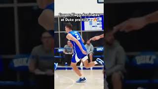 Cooper Flagg DOMINATES at Duke practice shorts [upl. by Anaujahs]