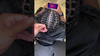 How to secure your stitch braid for Short Locs and Starter Locs……… Hair by luxnlocs [upl. by Genie]