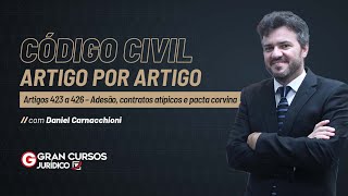 Código Civil artigo por artigo  Artigos 423 a 426  Adesão contratos atípicos e pacta corvina [upl. by Mohl]