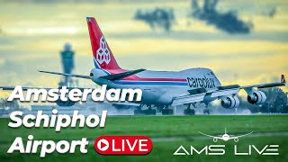 🔴 Live awaiting the full quad squad A343B744A388 at Amsterdam Schiphol Airport [upl. by Misti636]