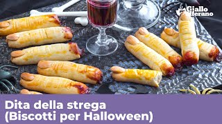 DITA DELLA STREGA  BISCOTTI di HALLOWEEN facili e veloci [upl. by Enajyram]