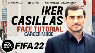 IKER CASILLAS FACE FIFA 22  TUTORIAL MODO CARRERA  CAREER MODE  MANAGER [upl. by Edwin]