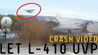 Russian Let L410 UVP fallen down full video [upl. by Cacilie]