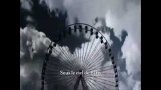 Yves Montand  Sous Le Ciel De Paris with lyrics [upl. by Asilad901]