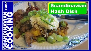 Biksemad or Pyttipanna A Scandinavian hash dish made from leftovers with a fried egg on top [upl. by Yrret412]