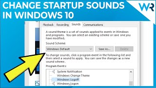 How to change the Windows 10 Startup or Shutdown sounds [upl. by Aday]