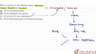 What is common to the following plants Nepenthes Psilotum Rauwolfia and Aconitum [upl. by Libyc]