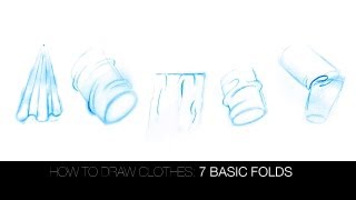 how to draw folds and draperythe 7 basic folds [upl. by Minica]