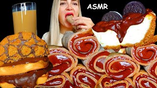 CHOCOLATE CREPES MUKBANG 🍫🍫 ASMR SOUNDS [upl. by Prevot]