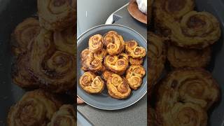 How to make Palmiers 🍁🌷💐 baking cooking food aesthetic fall cozy [upl. by Eigger]