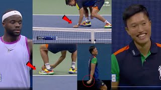 Watch Ball Boy Funny Moment during Tennis Match in US Open 2024  Tiafoe vs Dimitrov Match [upl. by Hnahk]