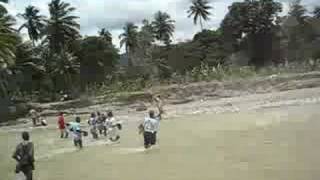 Crossing the River in Jacmel Haiti [upl. by Eilla]