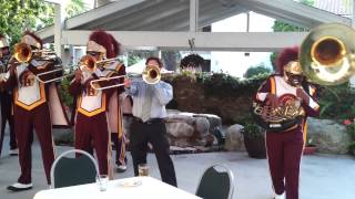 USC Trojan Marching Band  Wedding Gig [upl. by Naujit48]