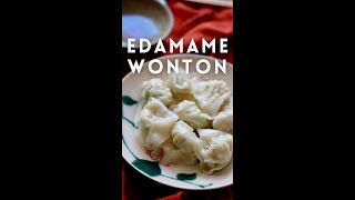 EDAMAME WONTON shorts  Takoshiho Cooks Japan [upl. by Anividul236]