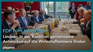 FDP Finanzminister Lindner amp Fraktionschef Dürr im Dialog mit deutschen Wirtschaftsspitzenverbänden [upl. by Nats]