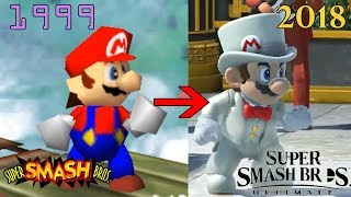 Evolution of the ORIGINAL 12 Smash Bros Characters Smash 64  Smash Ultimate [upl. by Gilberta]