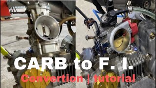 XRM 125 CARB TO FI Convertion  TUTORIAL by MEP [upl. by Shulins284]