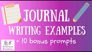 Journal Writing Examples  10 Bonus Prompts [upl. by Jablon330]