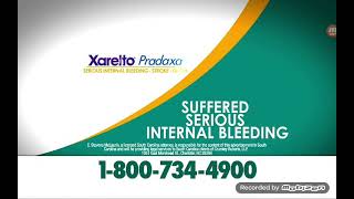 CRUMLEY ROBERTS TV COMMERCIAL XARELTO WARNING SERIOUS BLEEDING ISPOTTV [upl. by Nava]