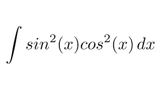 Integral of sin2xcos2x trigonometric identities [upl. by Ailin]