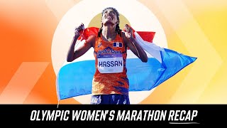 Who Won the 2024 Womens Olympic Marathon and What Of Sifan Hassans Shove  Recap and Reactions [upl. by Assir]