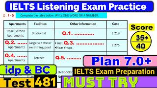 IELTS Listening Practice Test 2024 with Answers Real Exam  481 [upl. by Atneuqal]