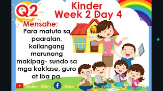 Kinder Matatag Week 2 Day 4 Quarter 2 [upl. by Lilla]