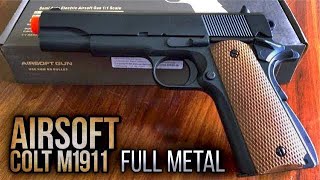 UNBOXING Colt M1911 Full Metal AR  My first Airsoft [upl. by Aloivaf]