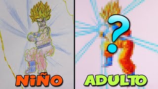 REHACIENDO DIBUJO DE MI INFANCIA  2005 vs 2022  ¿Qué tan grande fue el cambio [upl. by Inimak]