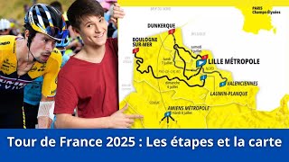 Tour de France 2025  un parcours inédit et un grand retour annoncé les étapes et la carte [upl. by Kylstra33]