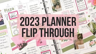 My 2023 Planner Flip Through Big Vertical Happy Planner CatchAll After the Pen [upl. by Erminna706]