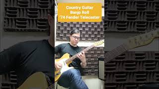 カントリーギター バンジョーロール Country Guitar  Banjo Roll 74 Fender Telecaster エレキギター カントリーギター バンジョーロール [upl. by Mailli180]