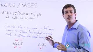 Salts in Solution Acidity Basicity and pH [upl. by Zucker]