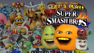 Annoying Orange Lets Play Super Smash Bros WII U [upl. by Wetzell]