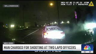 Man charged for allegedly targeting two LAPD officers [upl. by Brenan]