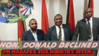 HON JAMES DONALD A QUALITY💪 INCREASINGLY RARE IN PNG 🇵🇬 POLITICS TODAY [upl. by Zhang3]