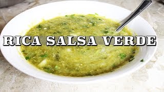 SALSA VERDE PARA QUESADILLAS Y TACOS [upl. by Ahterod]