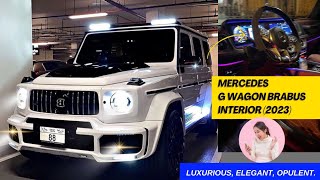 Exploring Luxury 2023 MercedesBenz GWagon Brabus Interior Review  Unveiling Ultimate Elegance [upl. by Enyehc]