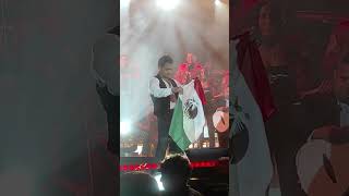 ChristianNodal con la bandera de Mexico durante el PalCoraTour en Barcelona España  Shorts [upl. by Cecile601]