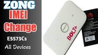 Zong Cloud device E5573Cs 322 imei repairHow to Change zong Device IMEI Simple [upl. by Ayanat622]