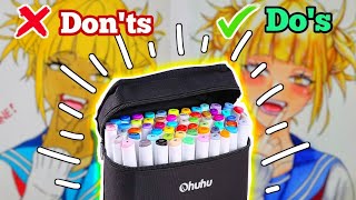 5 Dos and Donts  How to use Ohuhu Markers [upl. by Lugar]