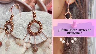 ARETES DE BISUTERIA  REDONDOS 🥰📌 [upl. by Ecirtam]