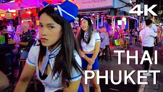 Thailand Phuket Patong Beach 4K Walk Nightlife [upl. by Eletnahc469]