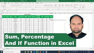 Formula of Sum Percentage and If Function in Excel [upl. by Okuy503]