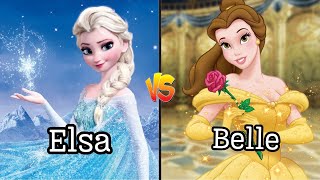 Disney Princess Face Off Elsa or Belle Whats the Best Choice  disneyprincess [upl. by Breana]