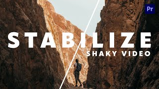 Learn how to quickly stabilize shaky videos using Adobe Premiere Pro [upl. by Joela]