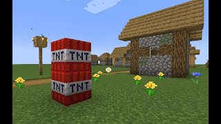 Minecraft  TNT Village [upl. by Ingra]