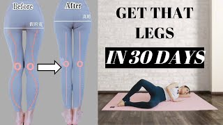 Longer amp More Straight Legs in 30 Days  8 Best Exercises to fix false wide hip 5 mins【Eng Sub】 [upl. by Neelcaj]