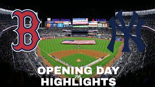 Resilient Yankees Comeback to Beat Boston Yankees vs Red Sox 2022 Opening Day Highlights [upl. by Raines814]